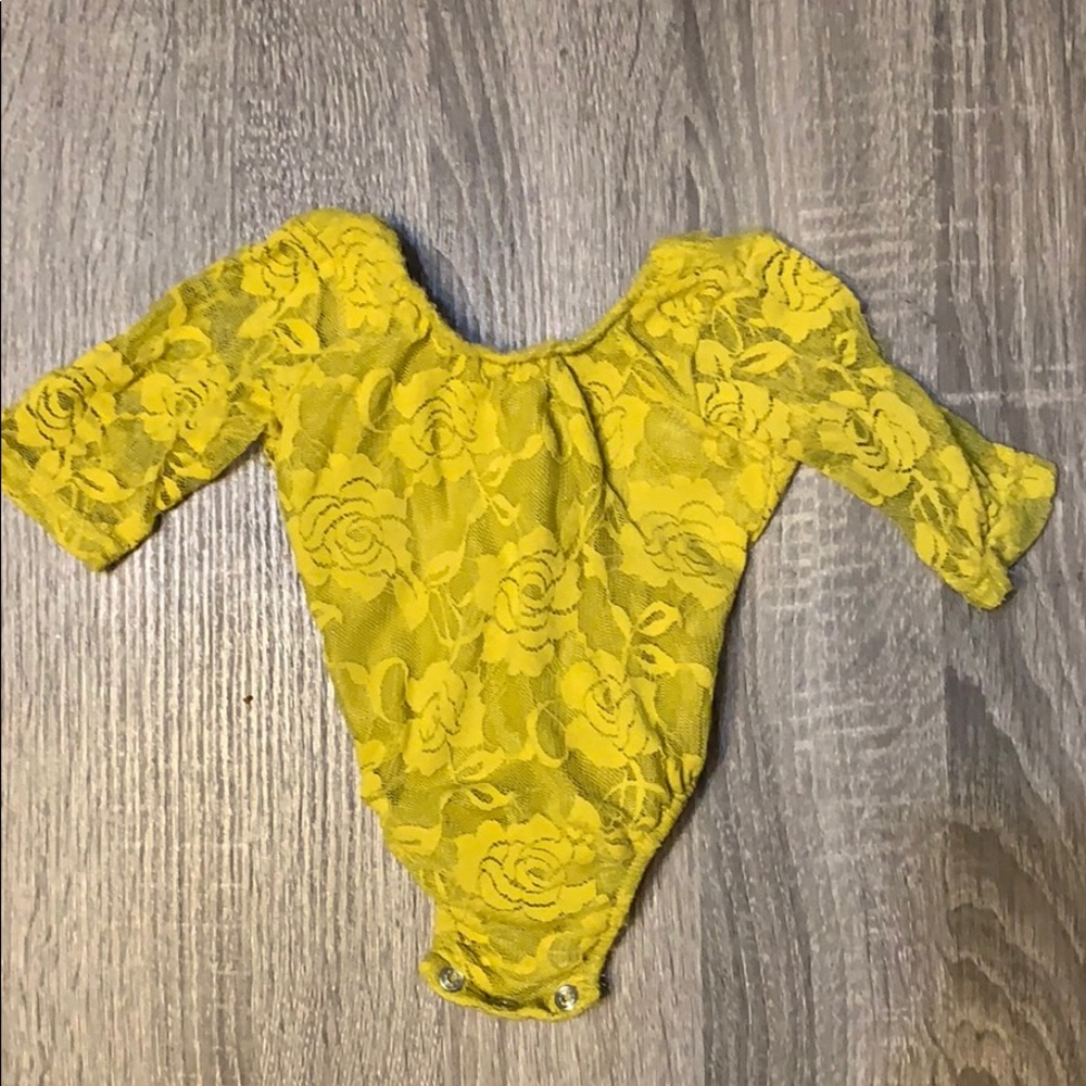 Green lace onesie top